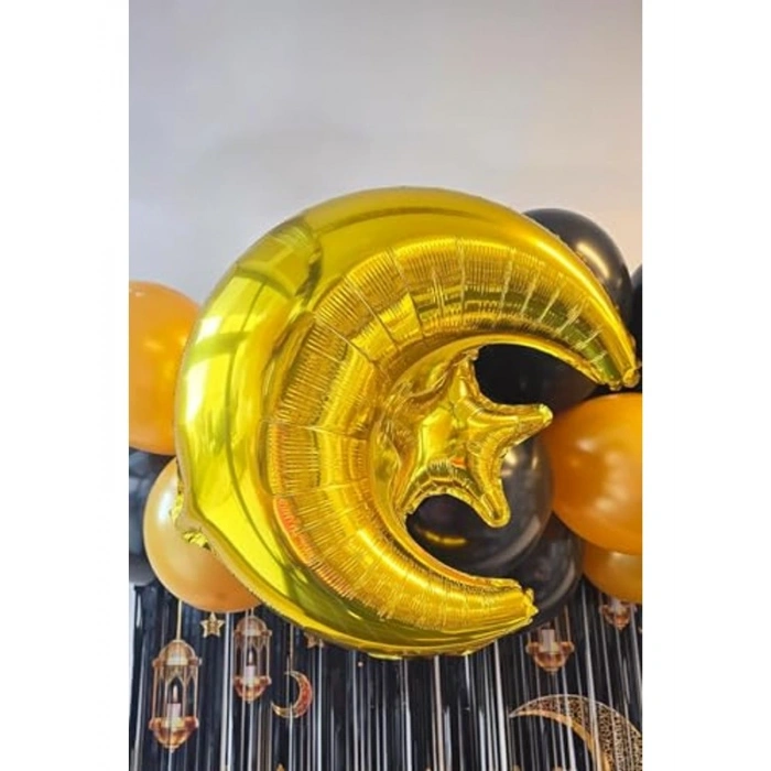 Ramazan Temalı Ay Yıldız Folyo Balon