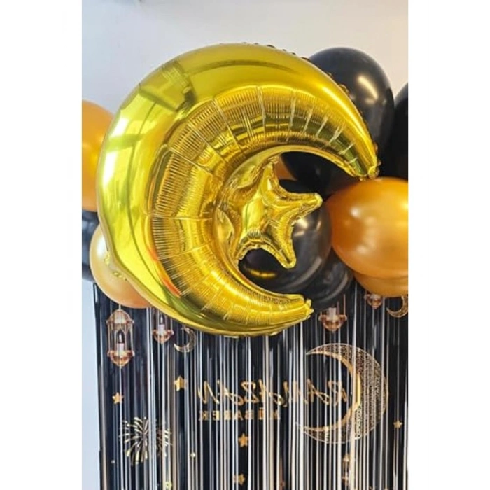 Ramazan Temalı Ay Yıldız Folyo Balon