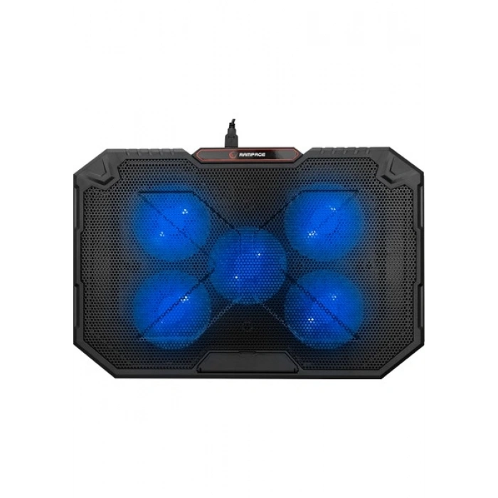 Rampage AD-RC15 SPEAR Siyah 5 Fan 2 USB RGB Işıklı 15-17 Notebook Soğutucu Stand