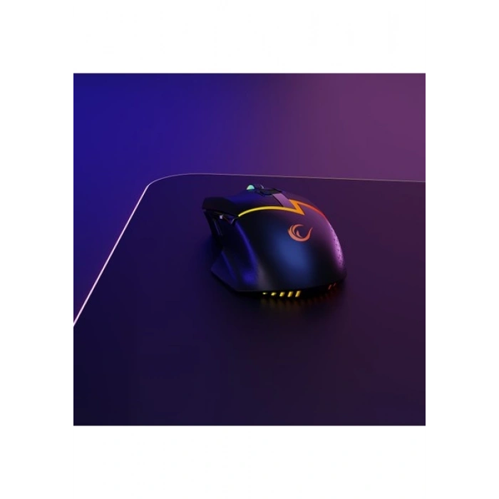 Rampage DROP M3 V2 24000 DPI 3311 Sensor Siyah RGB Şarjlı Kablosuz 80 Milyon Huano Switch Gaming Oyuncu Mouse