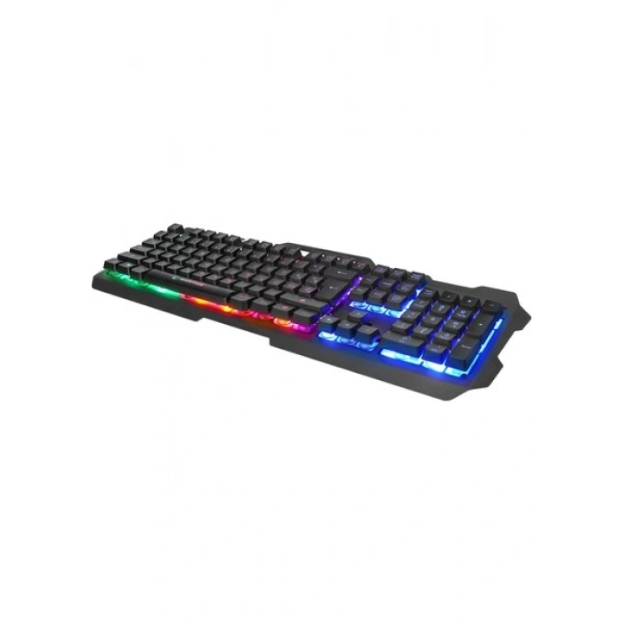 Rampage KB-R57 X-JAMMER Gökkuşağı Aydınlatmalı USB LC Layout Gaming Oyuncu Klavyesi