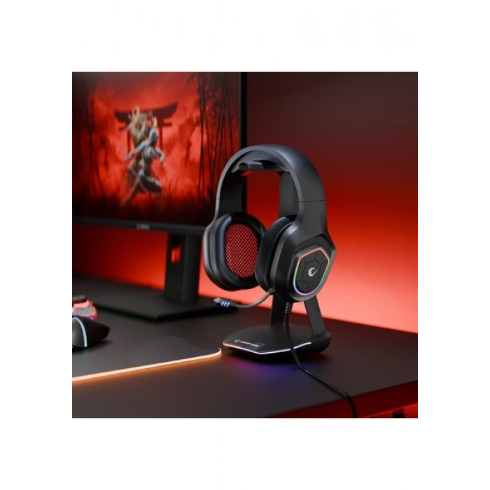 Rampage Rm-K90 Vector Siyah Rgb Led Type-C Gaming Mikrofonlu Oyuncu Kulaklığı