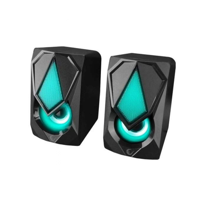 Rampage RMS-G19 2.0 5 Watt LED Işıklı Siyah Multimedia Speaker
