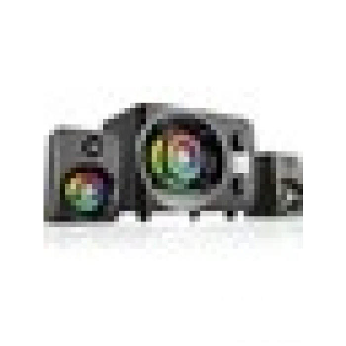 Rampage RMS-G8 2+1 25W Bluetooth +USB-SD-FM Rainbow Siyah Led Işıklı Oyuncu Ses Sistemi