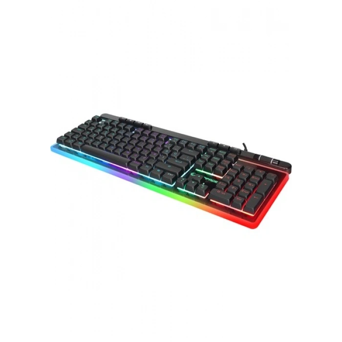 Rampage SHINE K14 Siyah USB RGB Backlight Membrane Gaming Oyuncu Klavye
