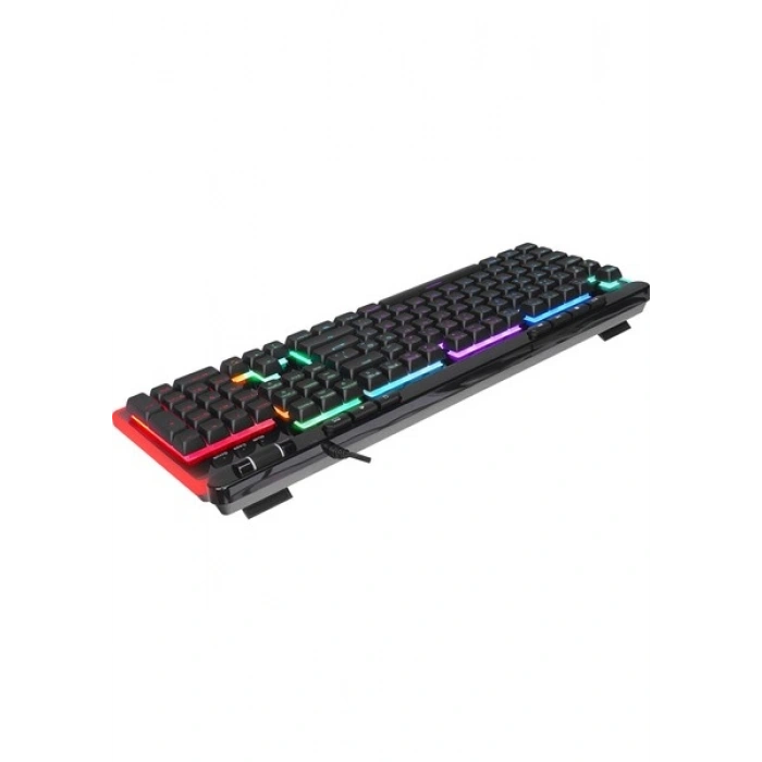 Rampage SHINE K14 Siyah USB RGB Backlight Membrane Gaming Oyuncu Klavye