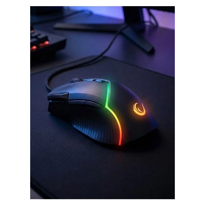 Rampage SMX-G39 COMFORT 8 Makro+Extra Atış Tuşlu( Drag Click ) 12800dpi RGB Ledli Gaming Oyuncu Mouse