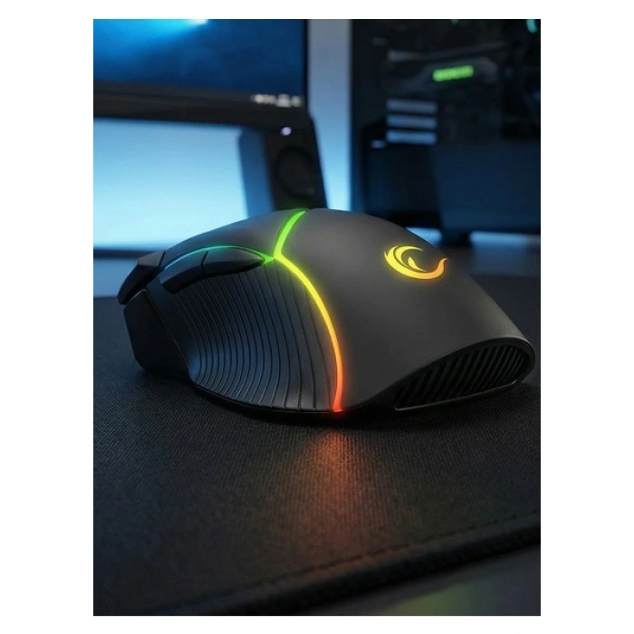 Rampage SMX-G39 COMFORT 8 Makro+Extra Atış Tuşlu( Drag Click ) 12800dpi RGB Ledli Gaming Oyuncu Mouse