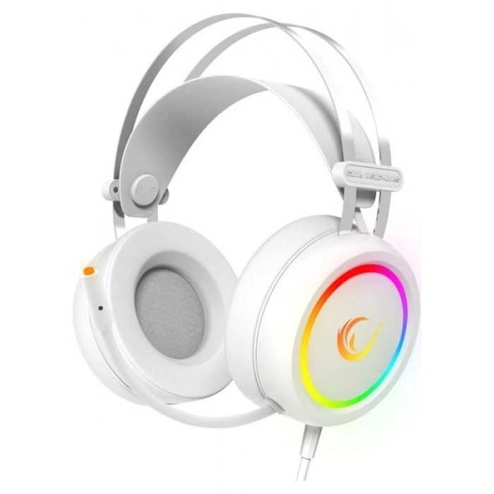 Rampage STORMY Beyaz USB 7.1 Surround Oyuncu Kulaklık+Mic