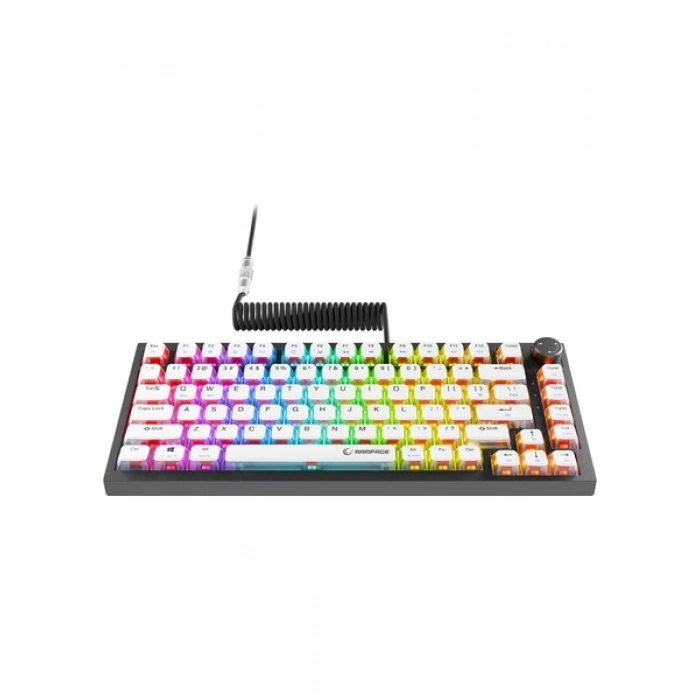 Rampage Zenıth Pro Siyah Hot Swap 8000 Hz Gasket Manyetik Rgb Rapid Trigger Gateron Switch Us Layout