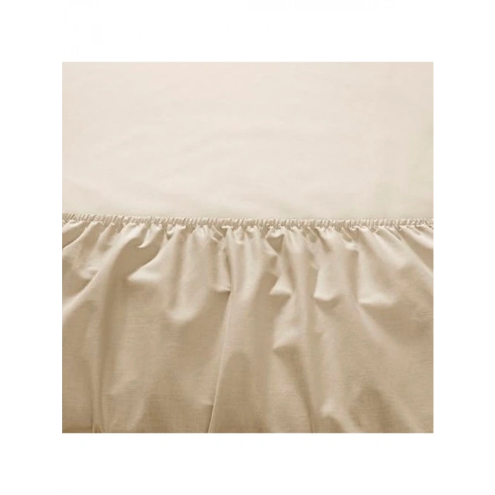 Ranforce King Size Fitted Çarşaf Seti, Vizon Renk Seçeneği ile Rahatlık