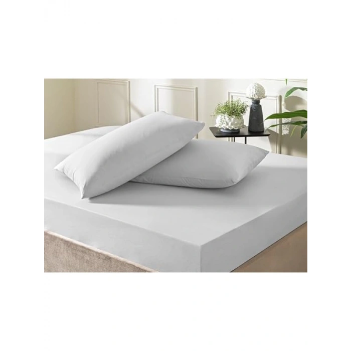 Ranforce Queen Size Fitted Çarşaf Seti - Gri