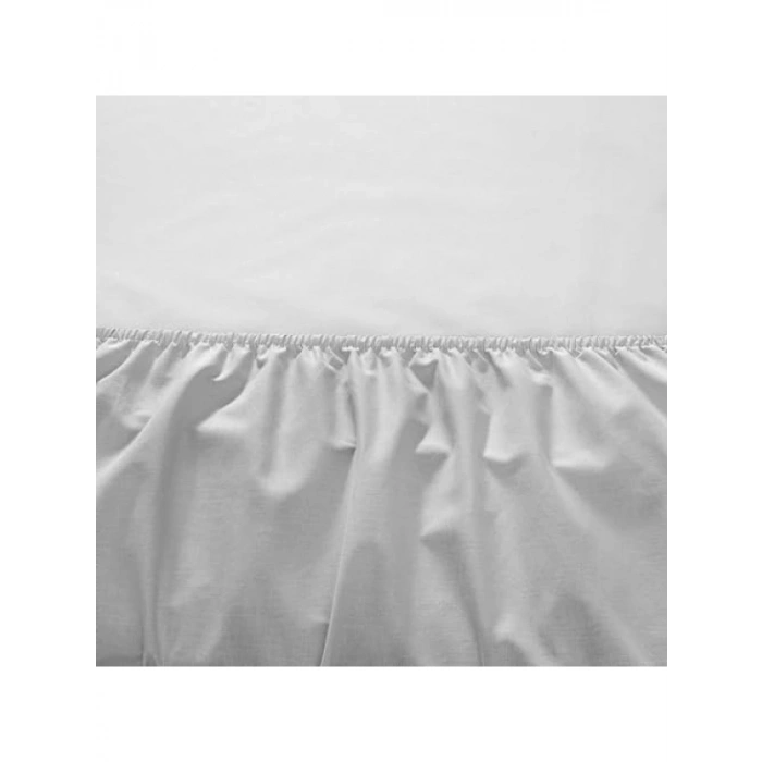 Ranforce Queen Size Fitted Çarşaf Seti - Gri