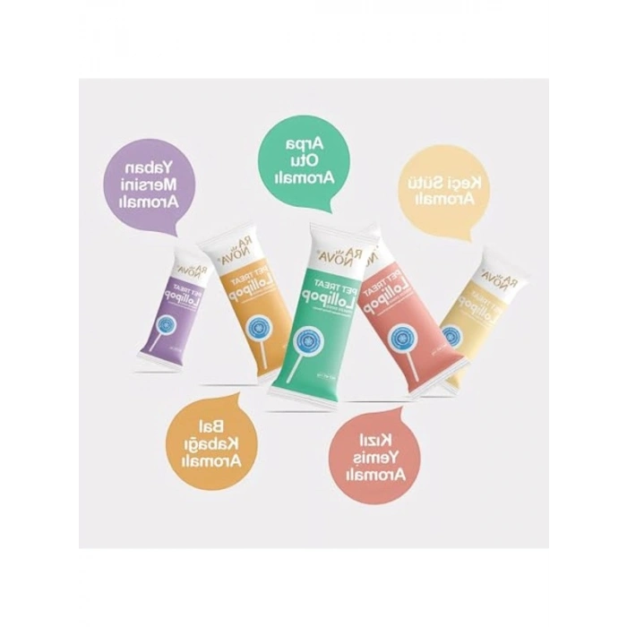 Ranova Kediler için Karışık Lezzetli Lolipop *1.4g 5li