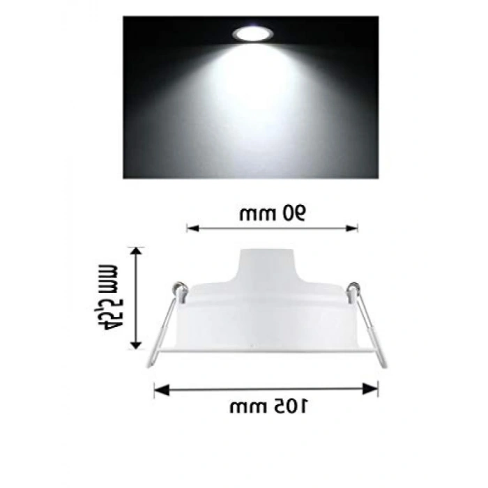 Recessed LED Aydınlatma - 5.5W 65K