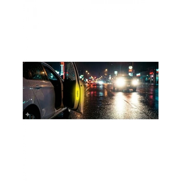 Reflektif Araç Kapı Uyarı Sticker Seti - 2li Sarı