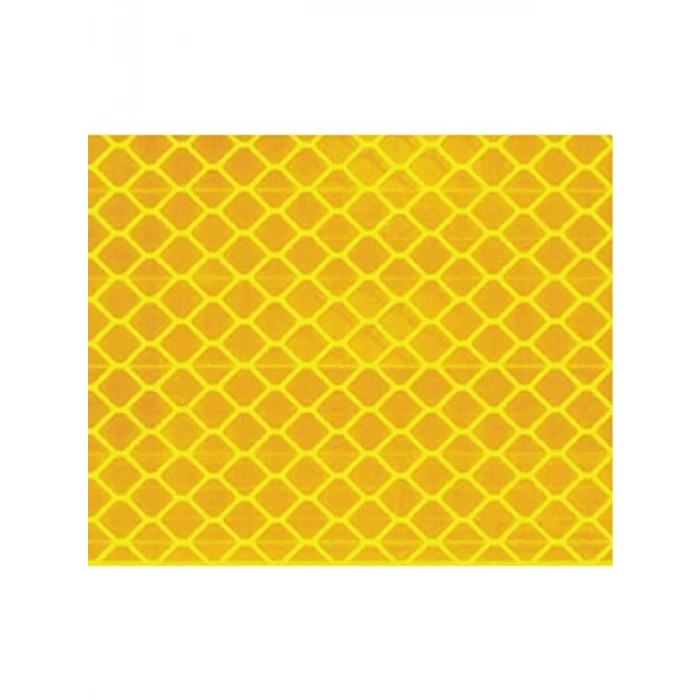 Reflektörlü Fosforlu İkaz Bandı 5 Metre Sarı