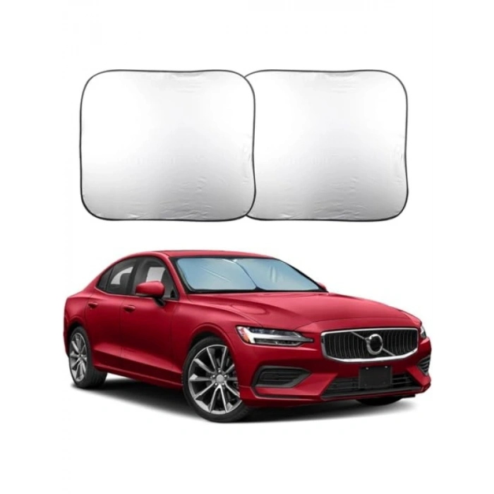 Reflektörlü Ön Cam Güneşliği - 2 Parça, 78x68 cm