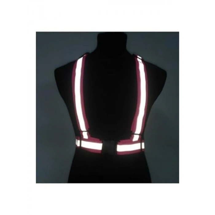 Reflektörlü Pembe Motorcu Yeleği - Scooter ve Bisiklet İçin