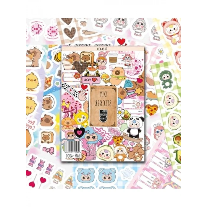 Rengarenk Sticker Kitabı, 24*17 cm, Özel Tasarım