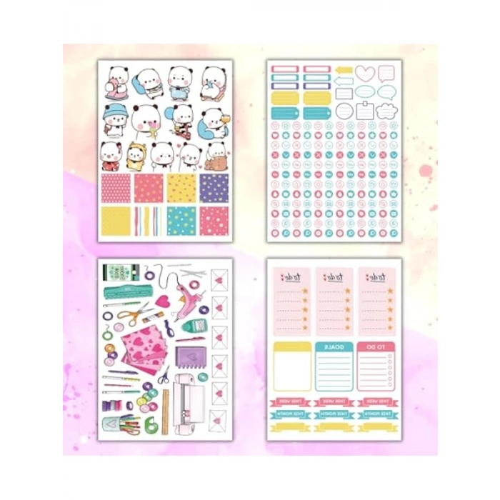 Rengarenk Sticker Kitabı, 24x17 cm 16 Sayfa