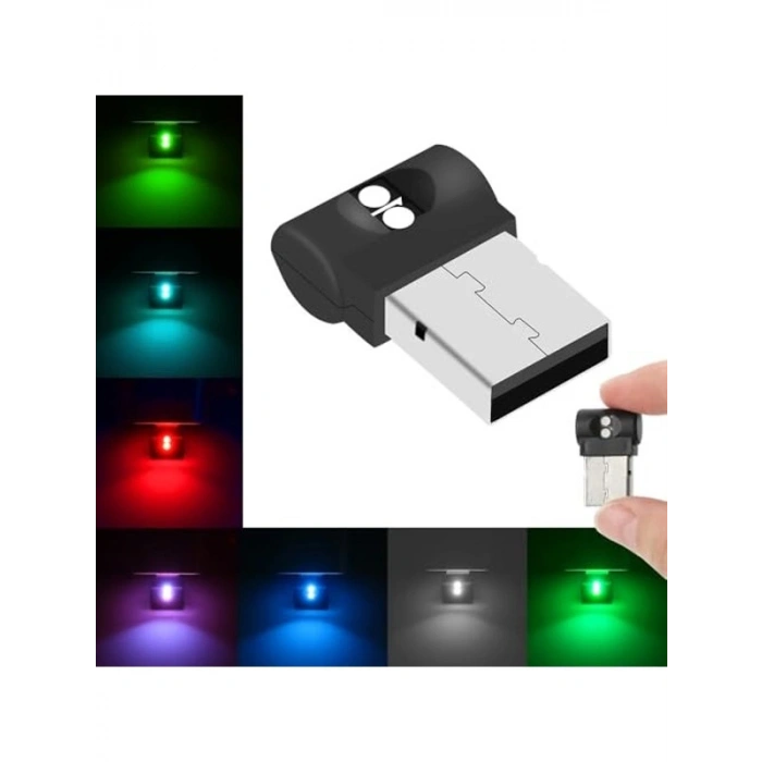 Renk Değiştirebilen Mini LED USB Lamba, Dekoratif Aydınlatma