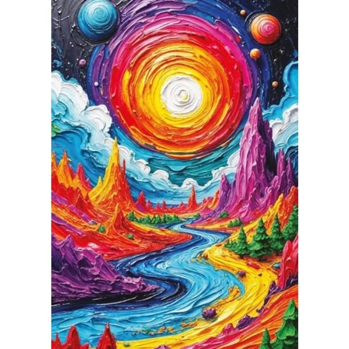Renk Evreni Temalı 1000 Parça Puzzle ile Eğlenceli Zaman