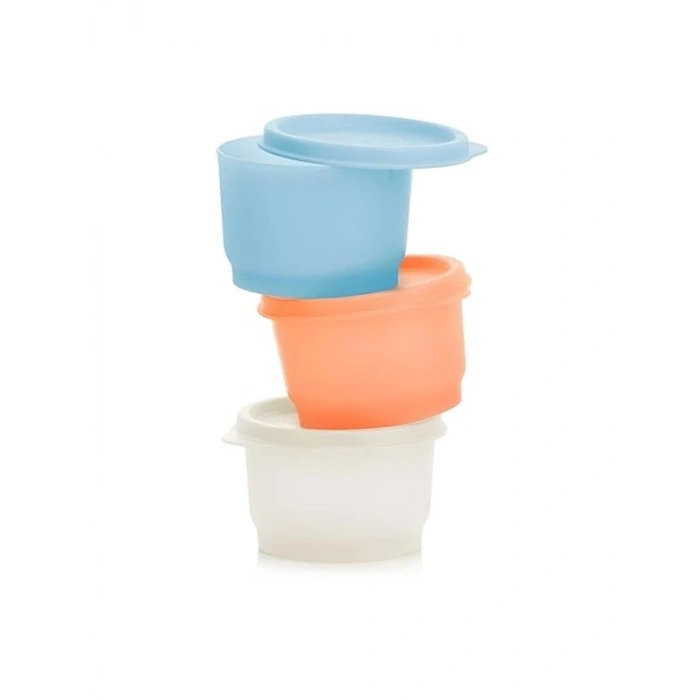 Renkli 120 ml Buzdolabı Saklama Kabı Seti, 3lü Paket
