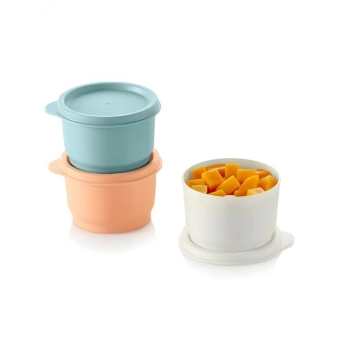 Renkli 120 ml Buzdolabı Saklama Kabı Seti, 3lü Paket