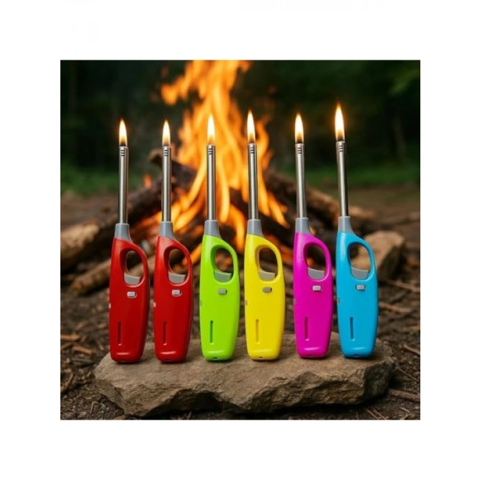 Renkli 2’li Uzun Mutfak Çakmak Seti