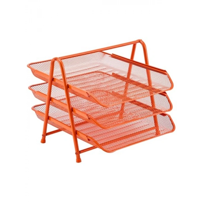 Renkli 3lü Evrak Rafı Seti - Pratik ve Şık