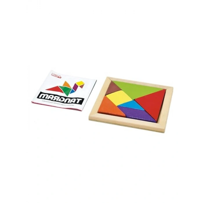 Renkli Ahşap Tangram Zeka Oyunu