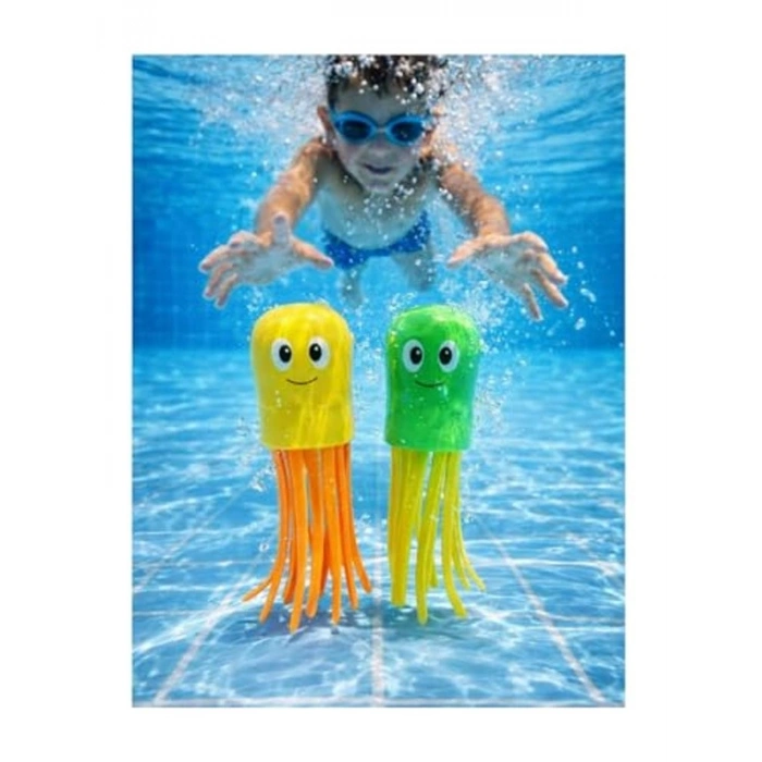 Renkli Ahtapot Su Altı Dalış Oyuncağı, 2li Set, 13 cm