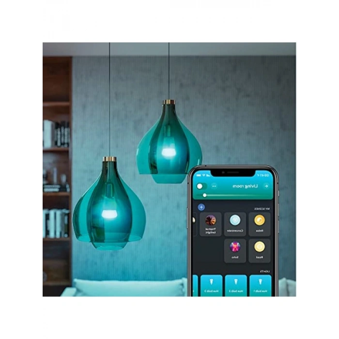 Renkli Akıllı Ampul E27, 9-75W, Bluetooth Kontrol Özellikli