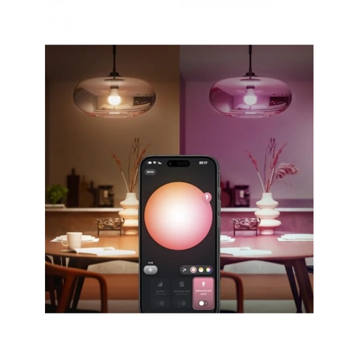 Renkli Akıllı E27 Ampul - 8W, 806 Lumen, Bluetooth Kontrol
