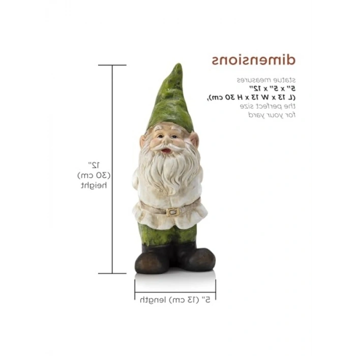 Renkli Bahçe Heykeli, 30,48 cm