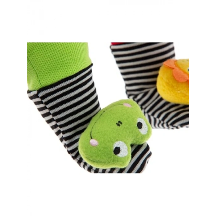 Renkli Çorap ve Bileklik Seti - Aslan-Kurbağa Teması