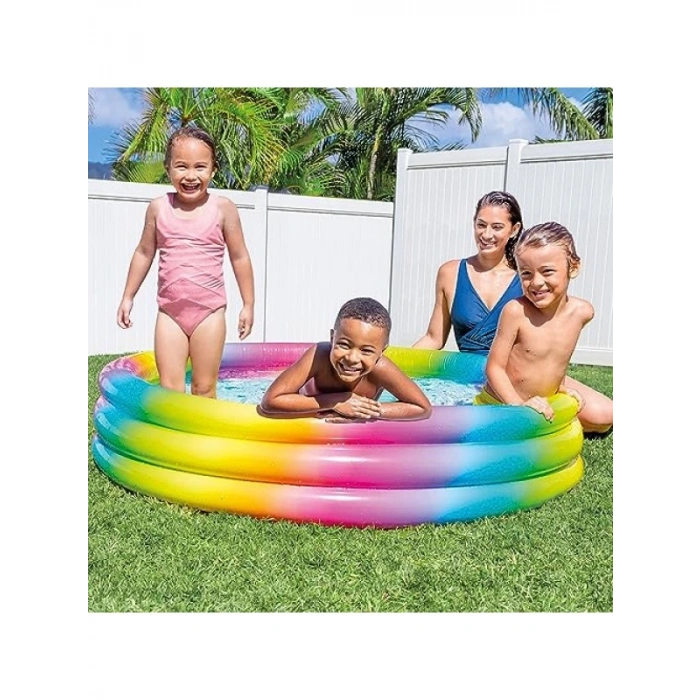 Renkli Desenli Havuz, 147x33 cm