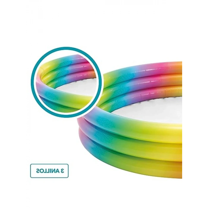 Renkli Desenli Havuz, 147x33 cm