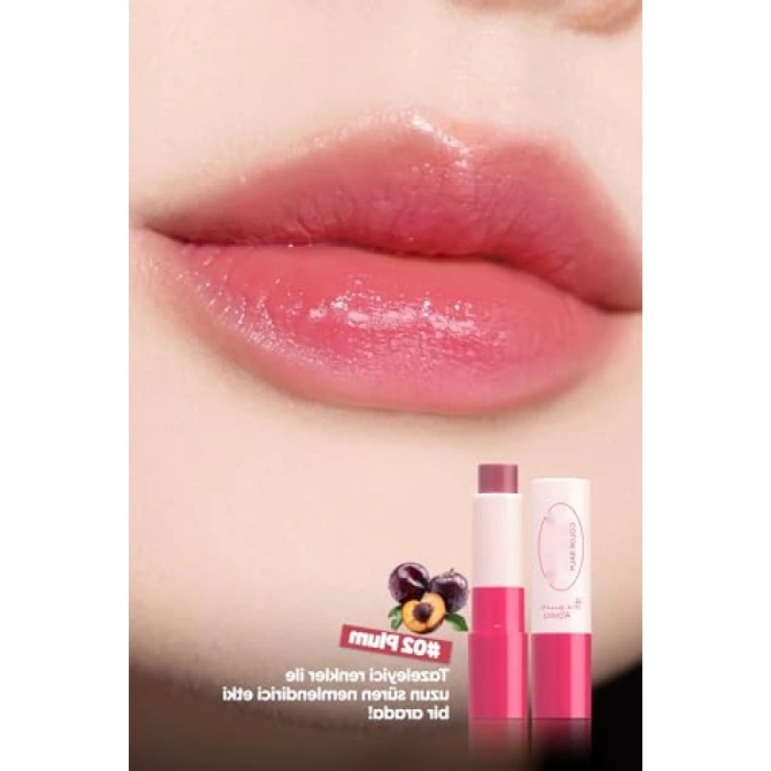 Renkli Dudak Balmı - Nemlendirici ve Parlak Bitiş