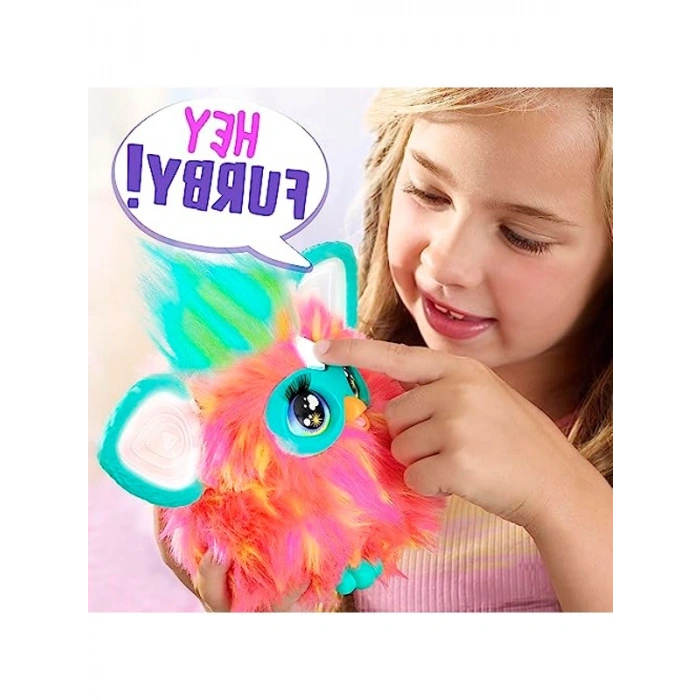 Renkli İnteraktif Peluş Oyuncak, Mercan Renk Seçeneği ile Eğlenceli