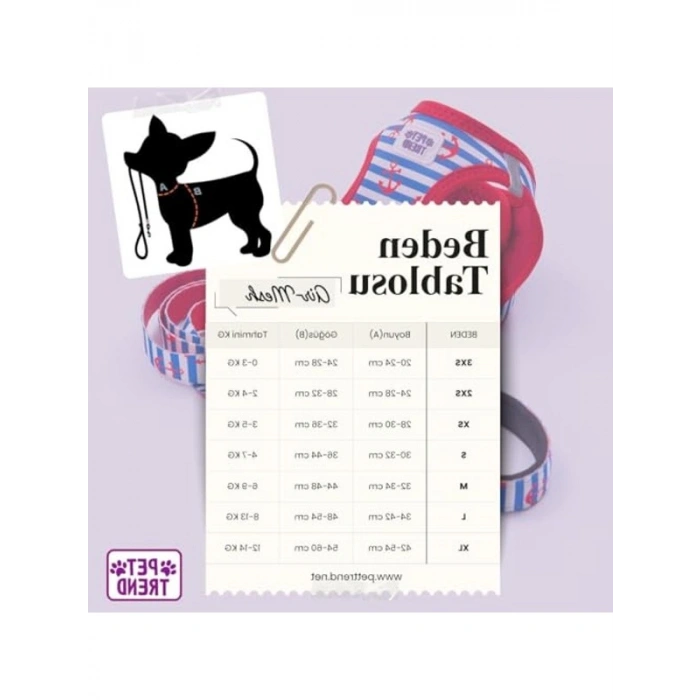 Renkli Kedi ve Köpek Göğüs Tasması Seti, Göğüs ve Kayış