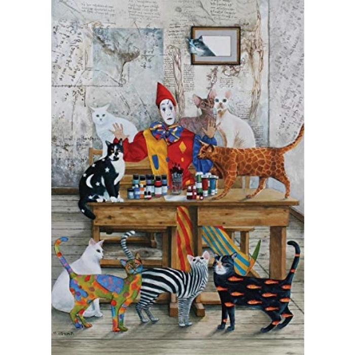 Renkli Kediler Temalı 260 Parça Puzzle