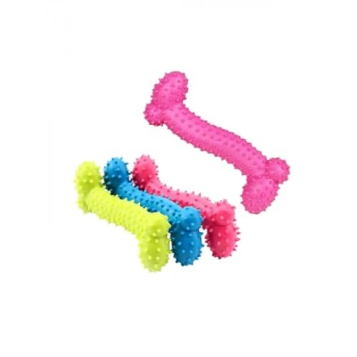 Renkli Kemik Şeklinde Köpek Diş Oyuncağı Seti - 3lü