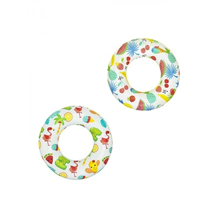 Renkli Meyve Dünyası Yüzme Simidi - 61 cm