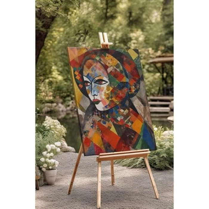 Renkli Oyali Kanvas Tablo, 40x60 cm Ölçülerde