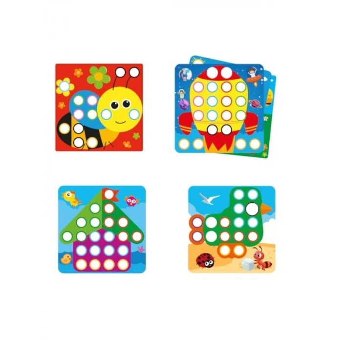 Renkli Oyun Seti: 2 Tablo ve 48 Obje