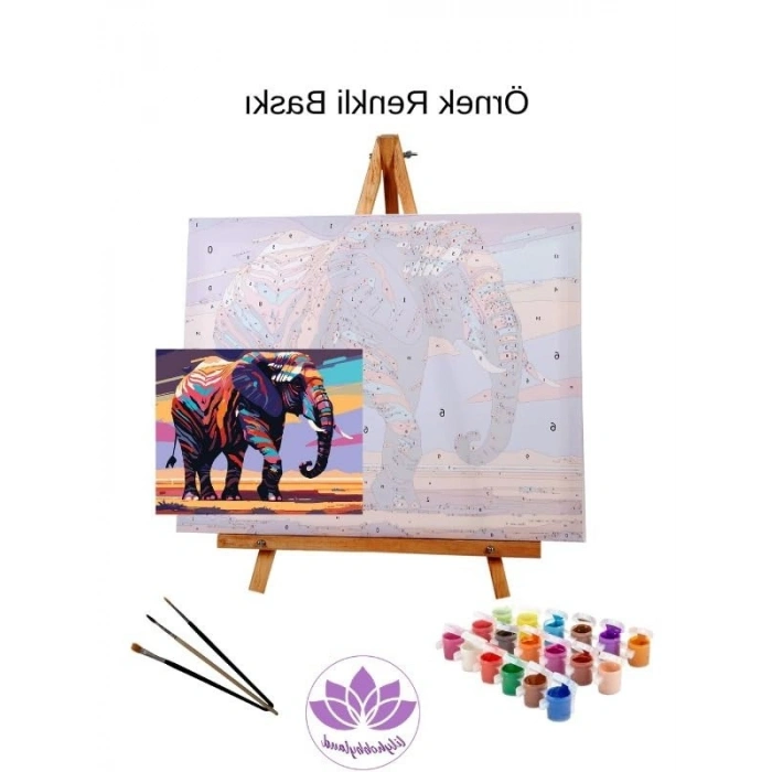 Renkli Sayılarla Boyama Hobi Seti - 50x65 cm