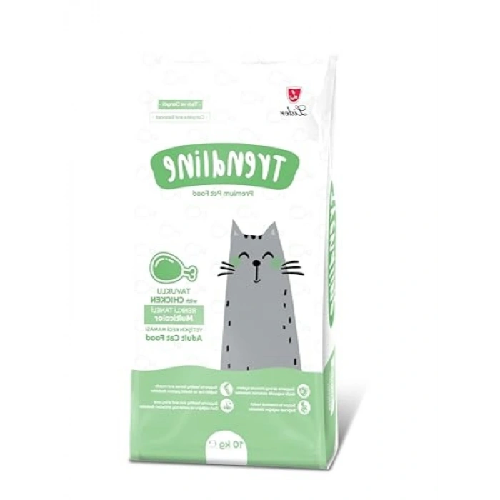 Renkli Taneli Tavuklu Yetişkin Kedi Maması - 10 Kg