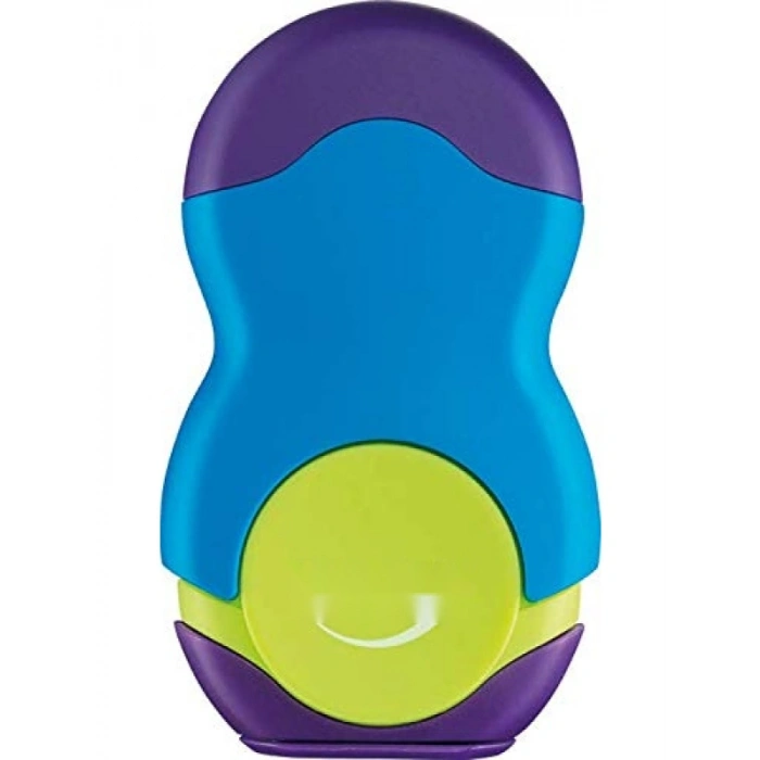 Renkli Tek Delikli Silgili Kalemtraş, Loopy Tasarım